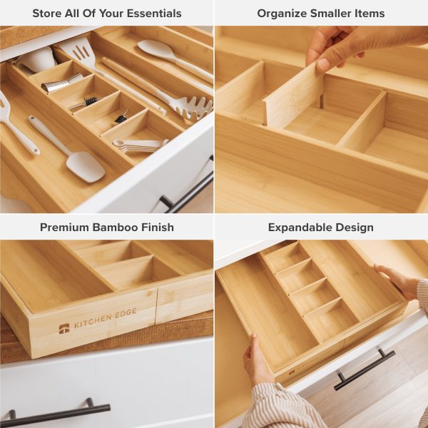 Bamboo Utensils & Junk Drawer Organizer (Expands 16-28in) - Image 3